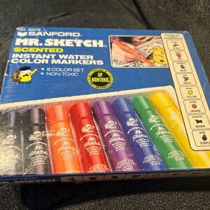 VTG Mr Sketch Scented Markers Sanford 1980s Blue Box 20078 - Mismatched Set